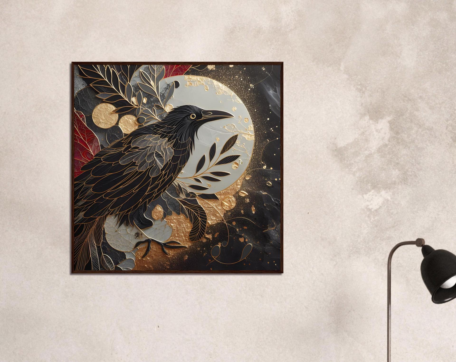 Raven Print - Framed or Unframed - Original Art - Print on Paper