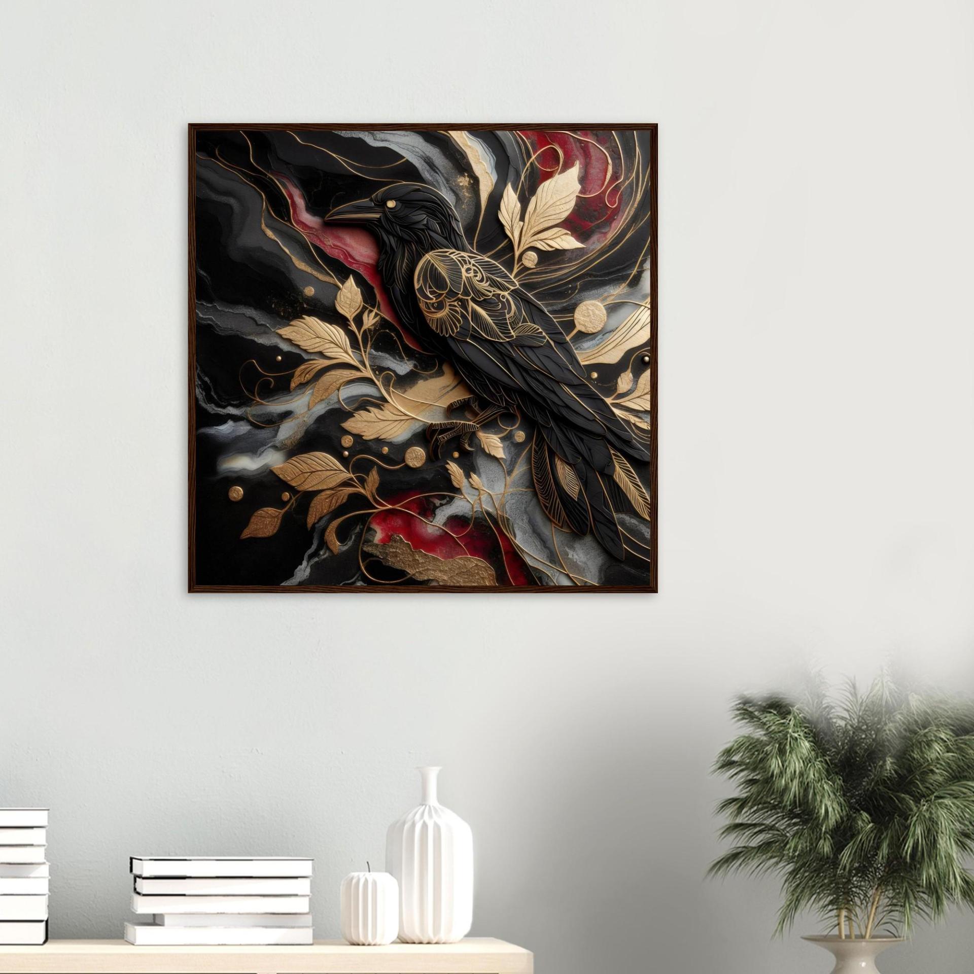 Raven Print - Framed or Unframed - Original Art - Print on Paper