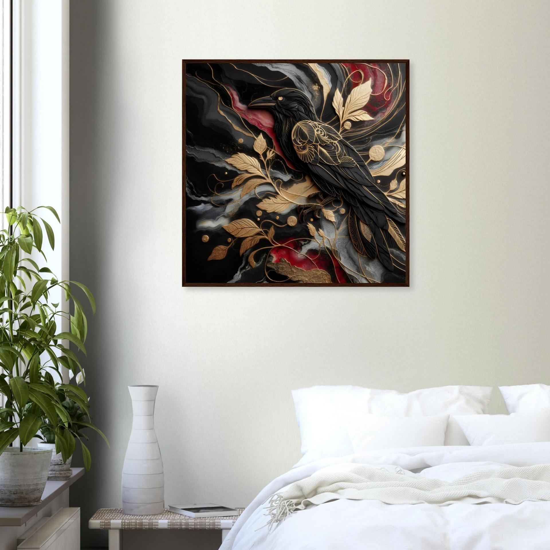 Raven Print - Framed or Unframed - Original Art - Print on Paper