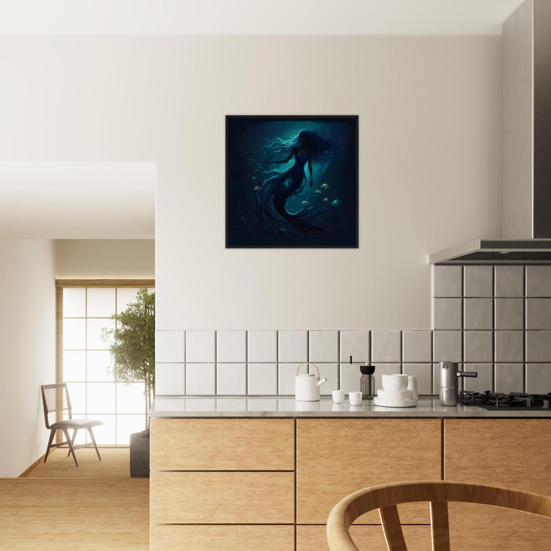 Mermaid Print - Framed or Unframed - Original Art - Print on Paper