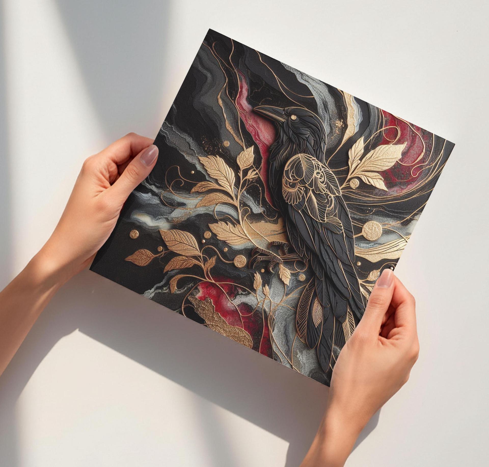 Raven Print - Framed or Unframed - Original Art - Print on Paper