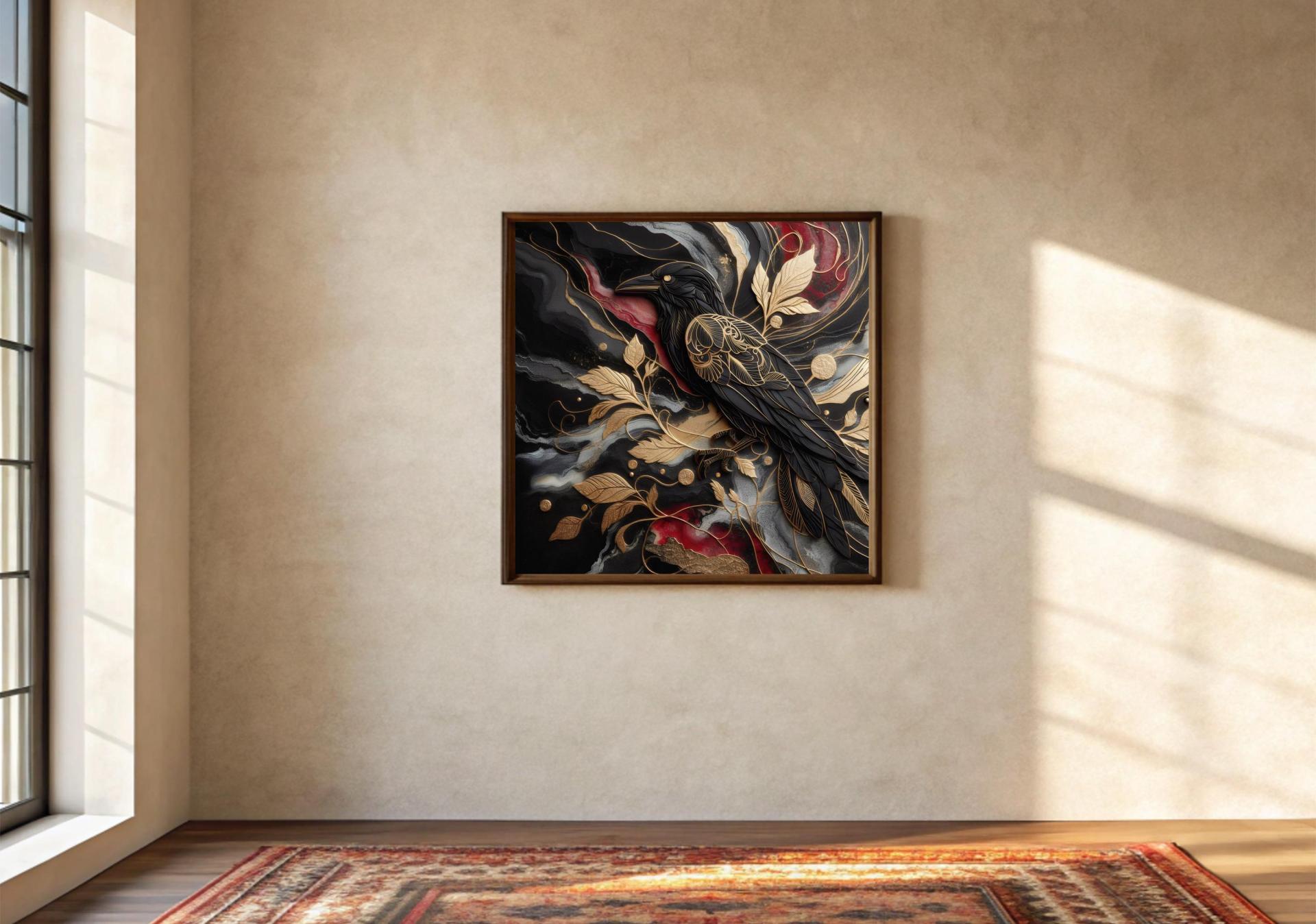 Raven Print - Framed or Unframed - Original Art - Print on Paper