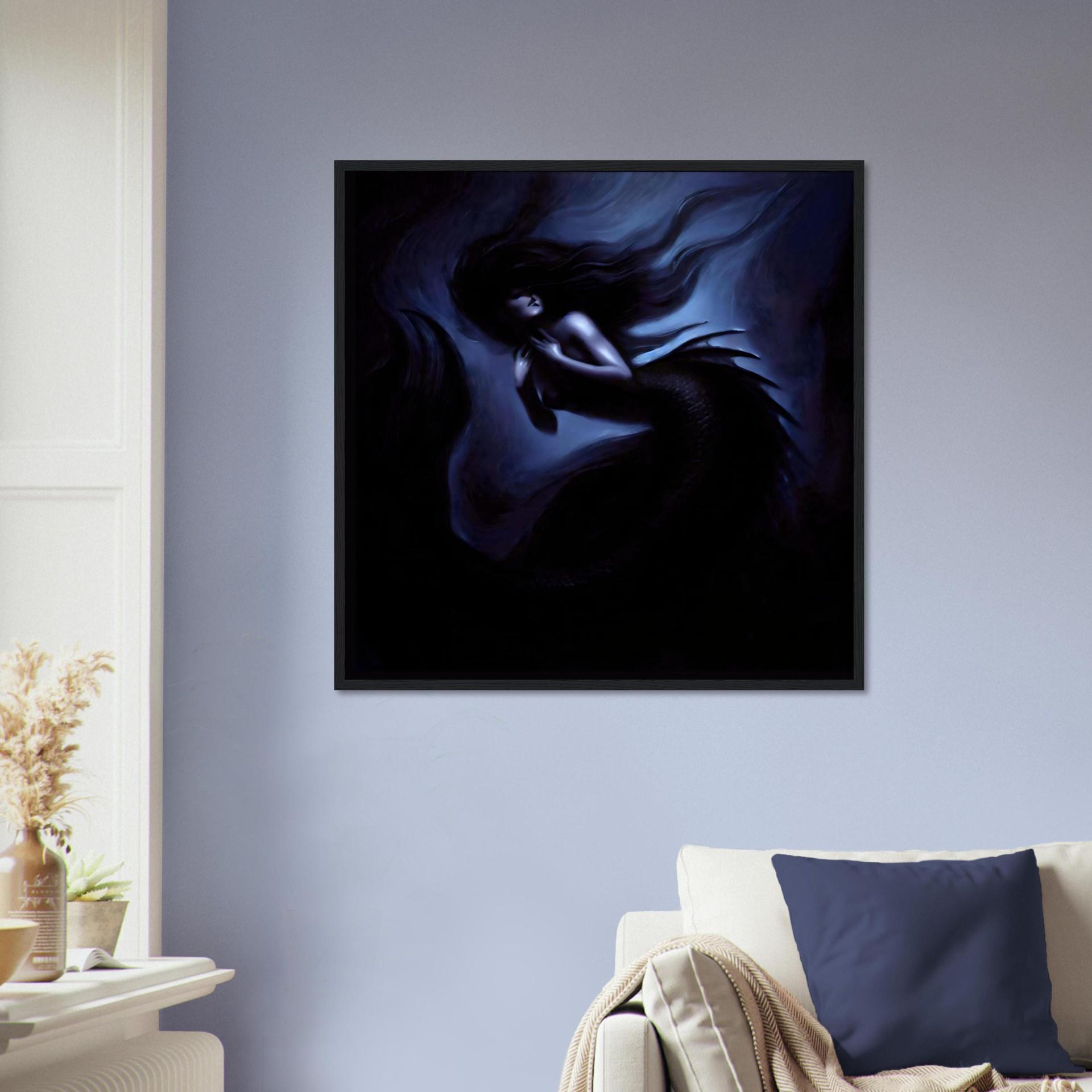 Mermaid Print - Framed or Unframed - Original Art - Print on Paper