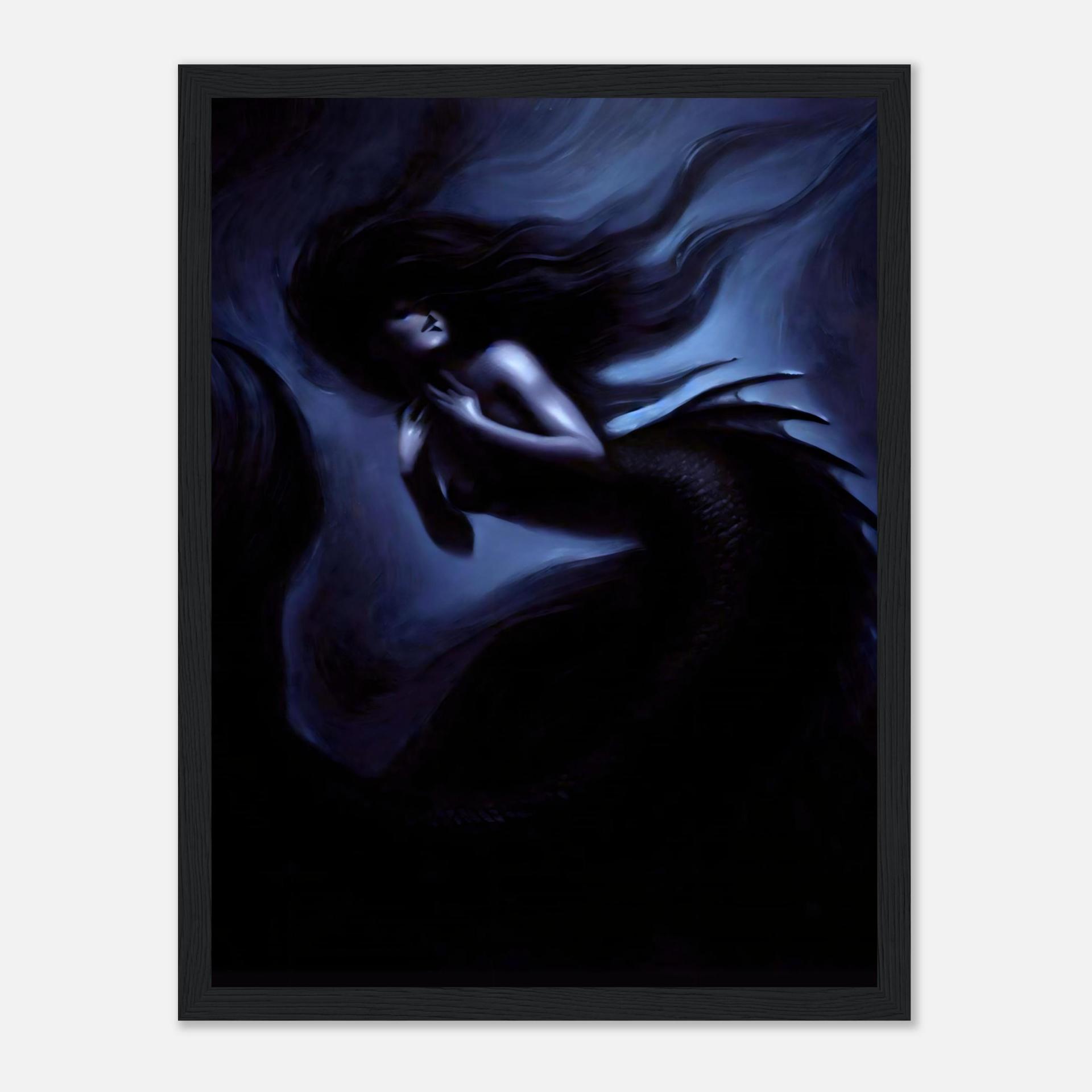 Mermaid Print - Framed or Unframed - Original Art - Print on Paper