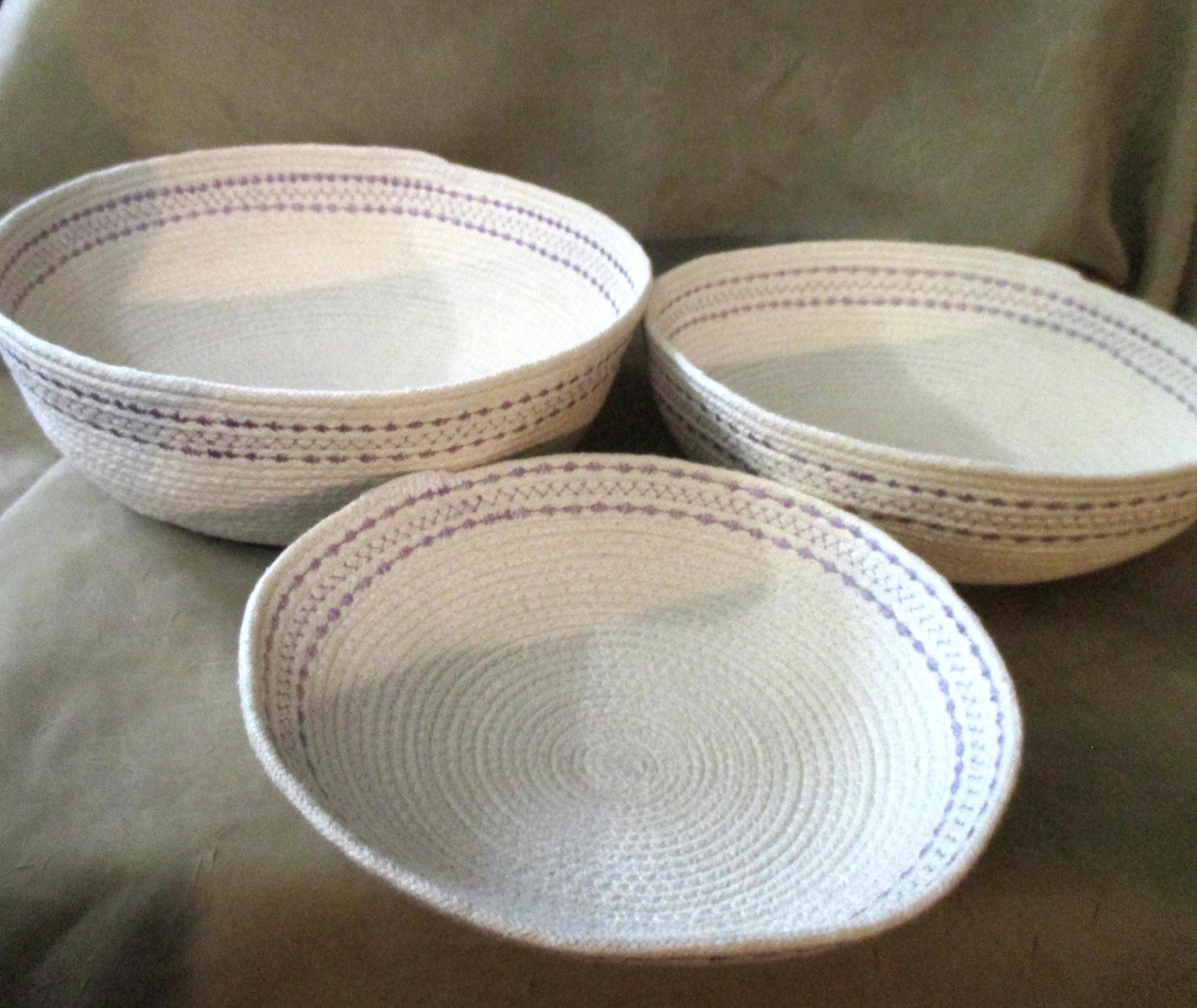 Cotton Rope Basket, Gift Basket, Catch all bowl