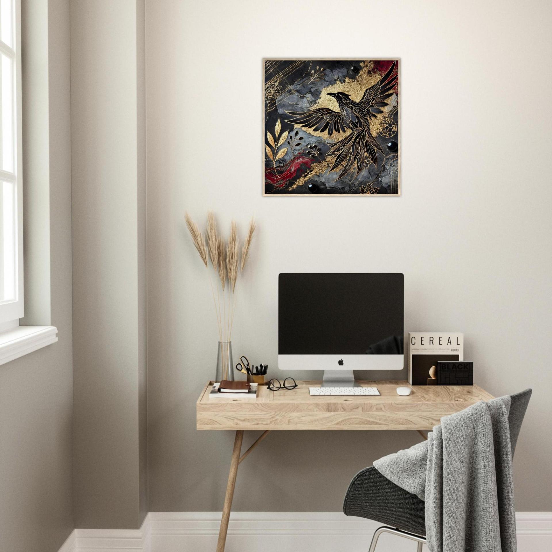 Raven Print - Framed or Unframed - Original Art - Print on Paper