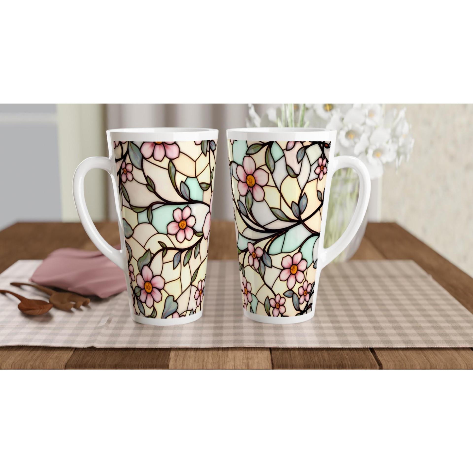 Latte 17oz Ceramic Mug - Coffee or Tea Cup, Extra Tall