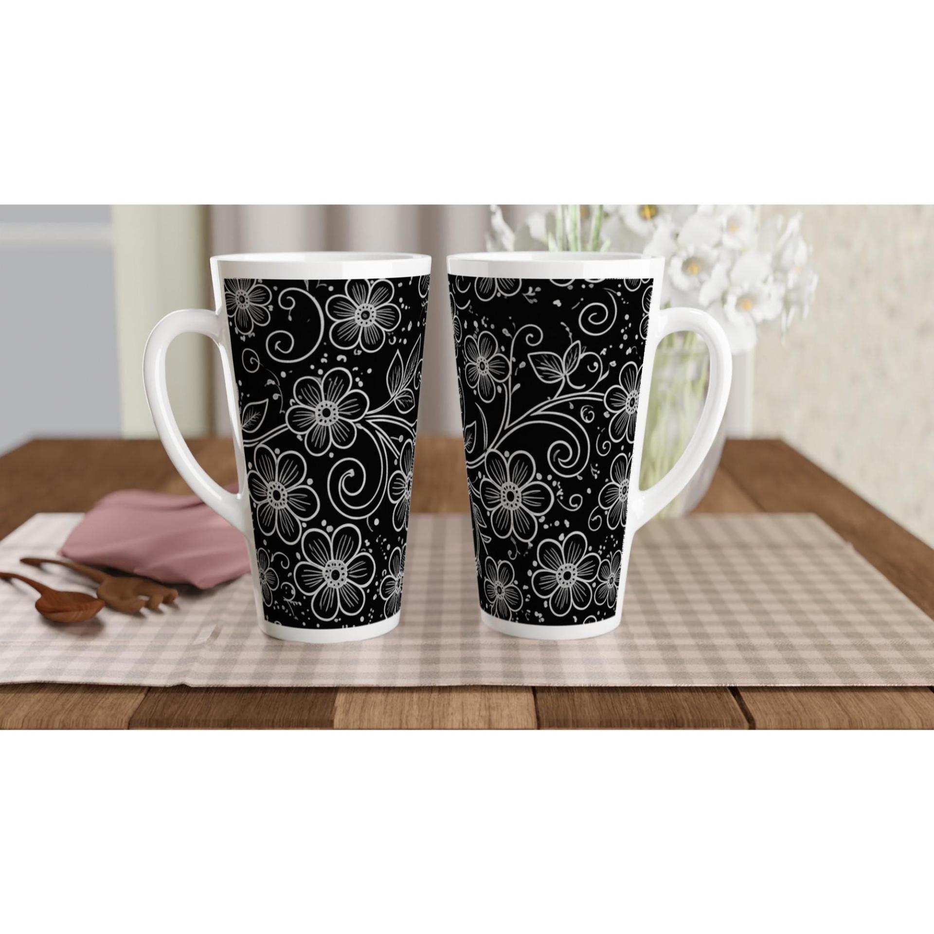 Latte 17oz Ceramic Mug - Coffee or Tea Cup, Extra Tall