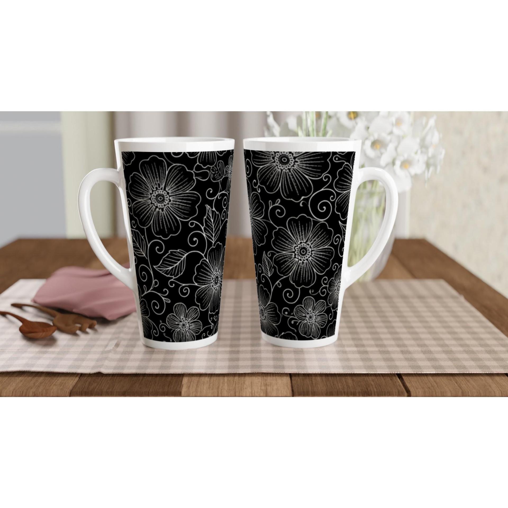Latte 17oz Ceramic Mug - Coffee or Tea Cup, Extra Tall