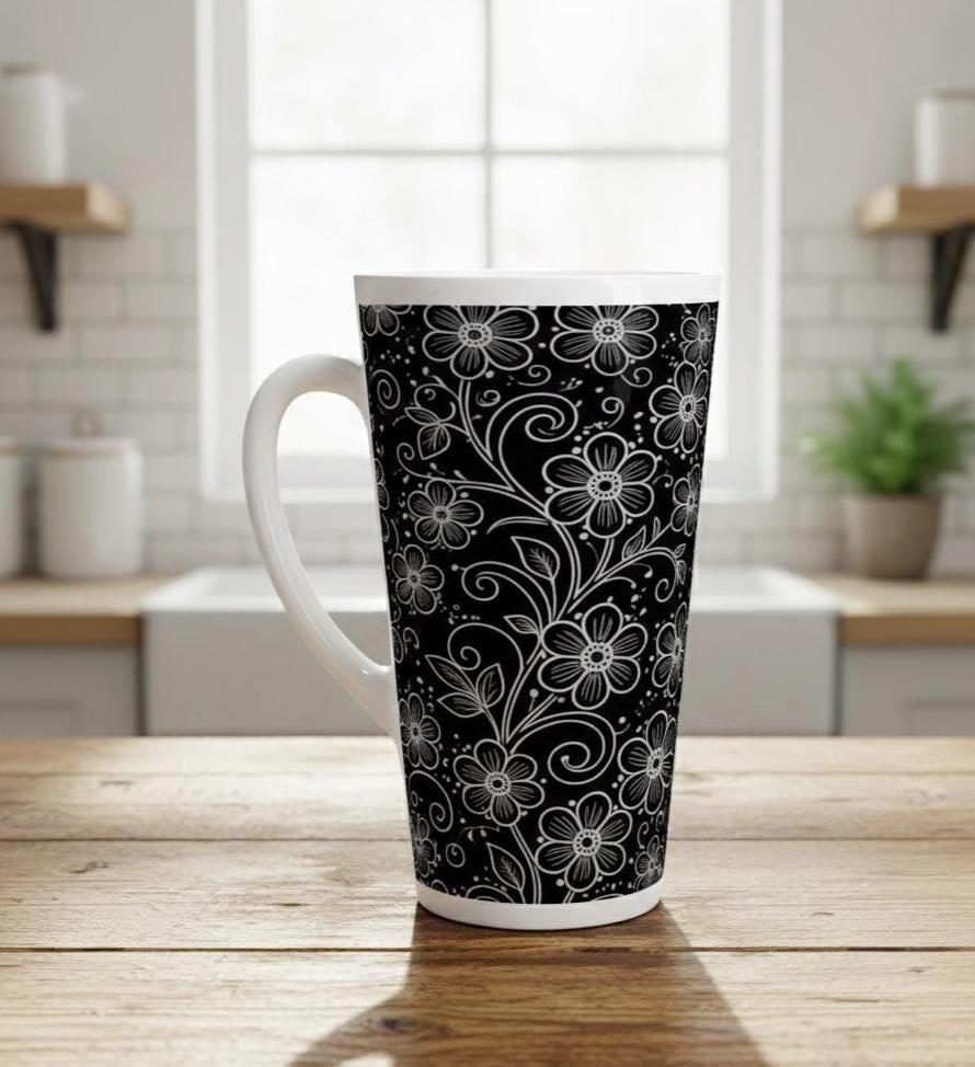 Latte 17oz Ceramic Mug - Coffee or Tea Cup, Extra Tall