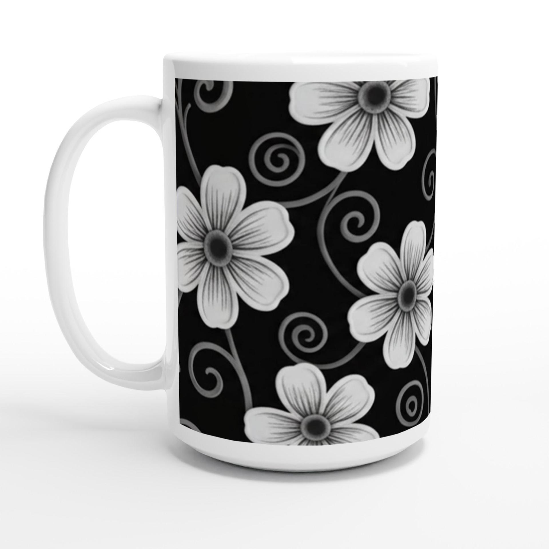 Floral Cups -  Large and Small Ceramic Mug