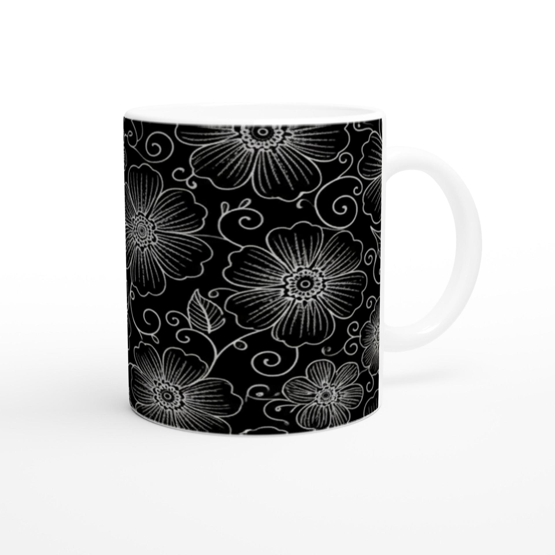 Floral Cups -  Large and Small Ceramic Mug