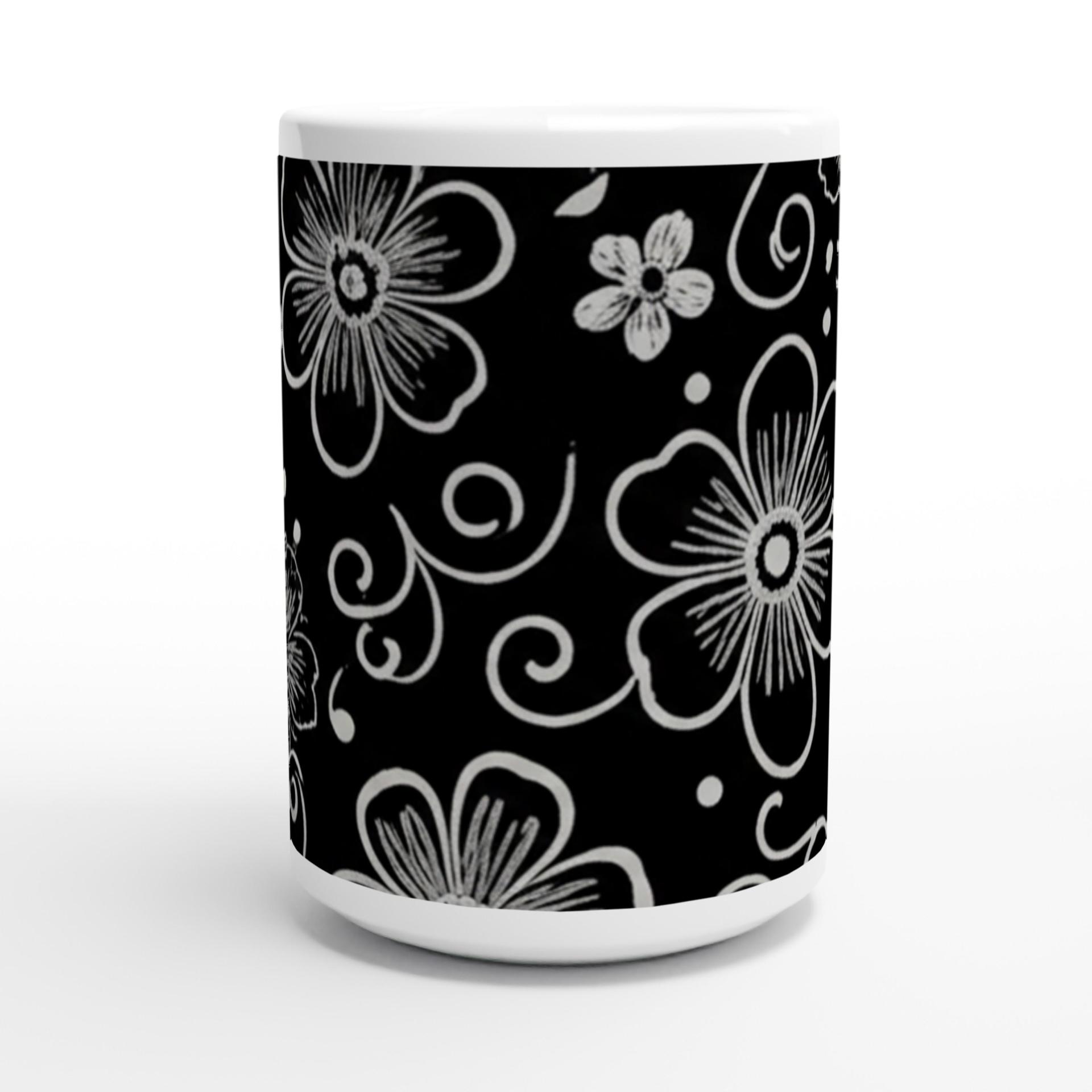 Floral Cups -  Large and Small Ceramic Mug