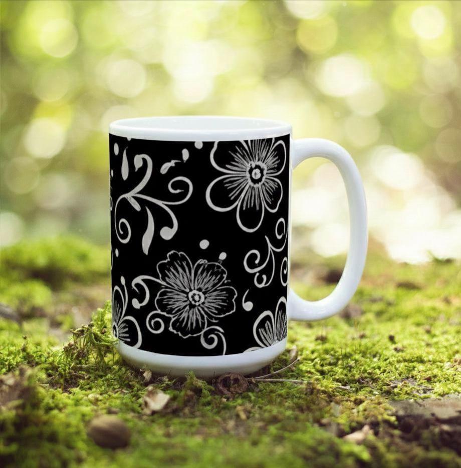 Floral Cups -  Large and Small Ceramic Mug
