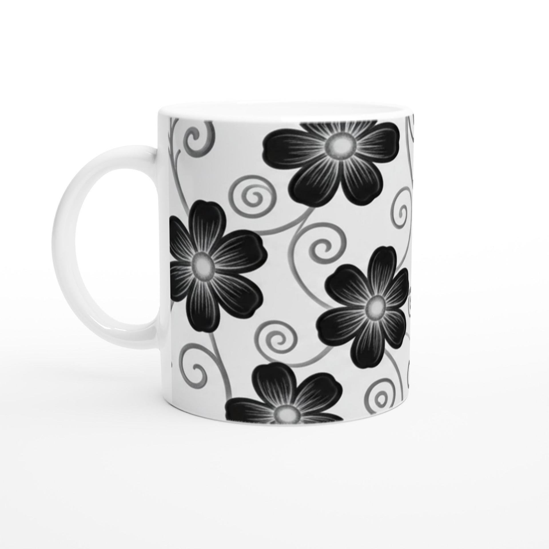 Floral Cups -  Large and Small Ceramic Mug