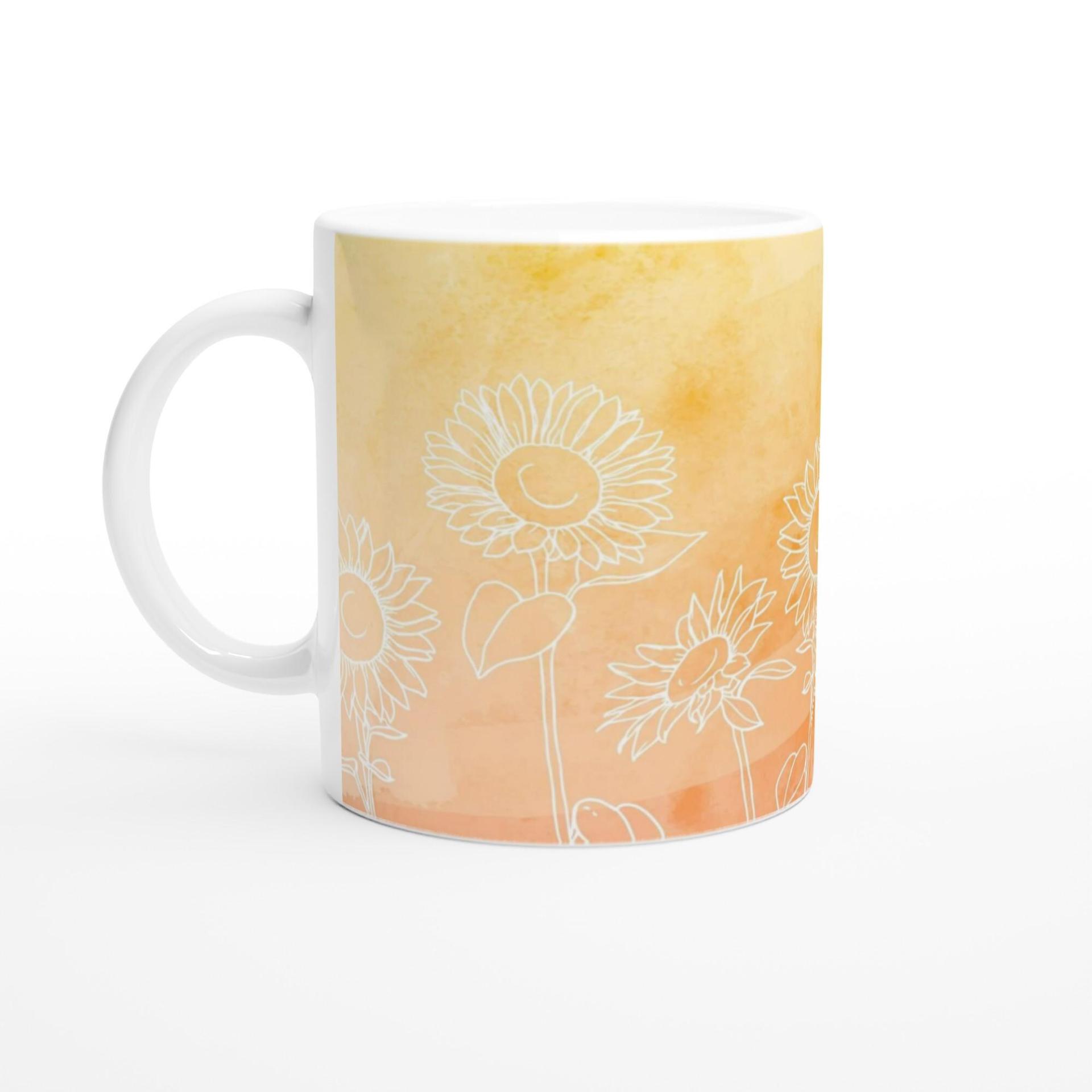 Floral Cups -  Large and Small Ceramic Mugs
