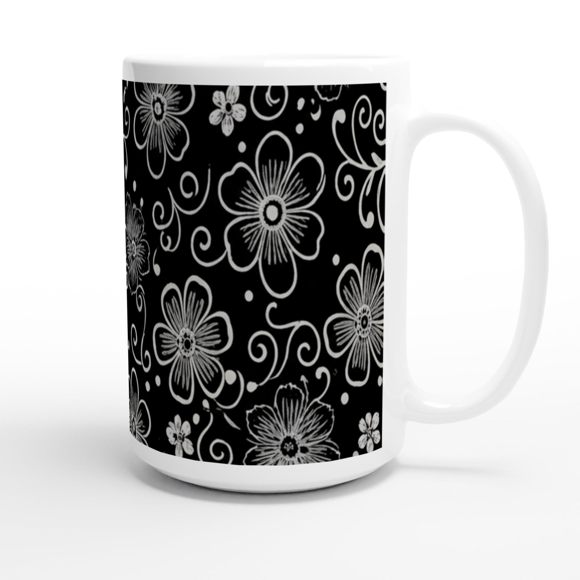 Floral Cups -  Large and Small Ceramic Mug