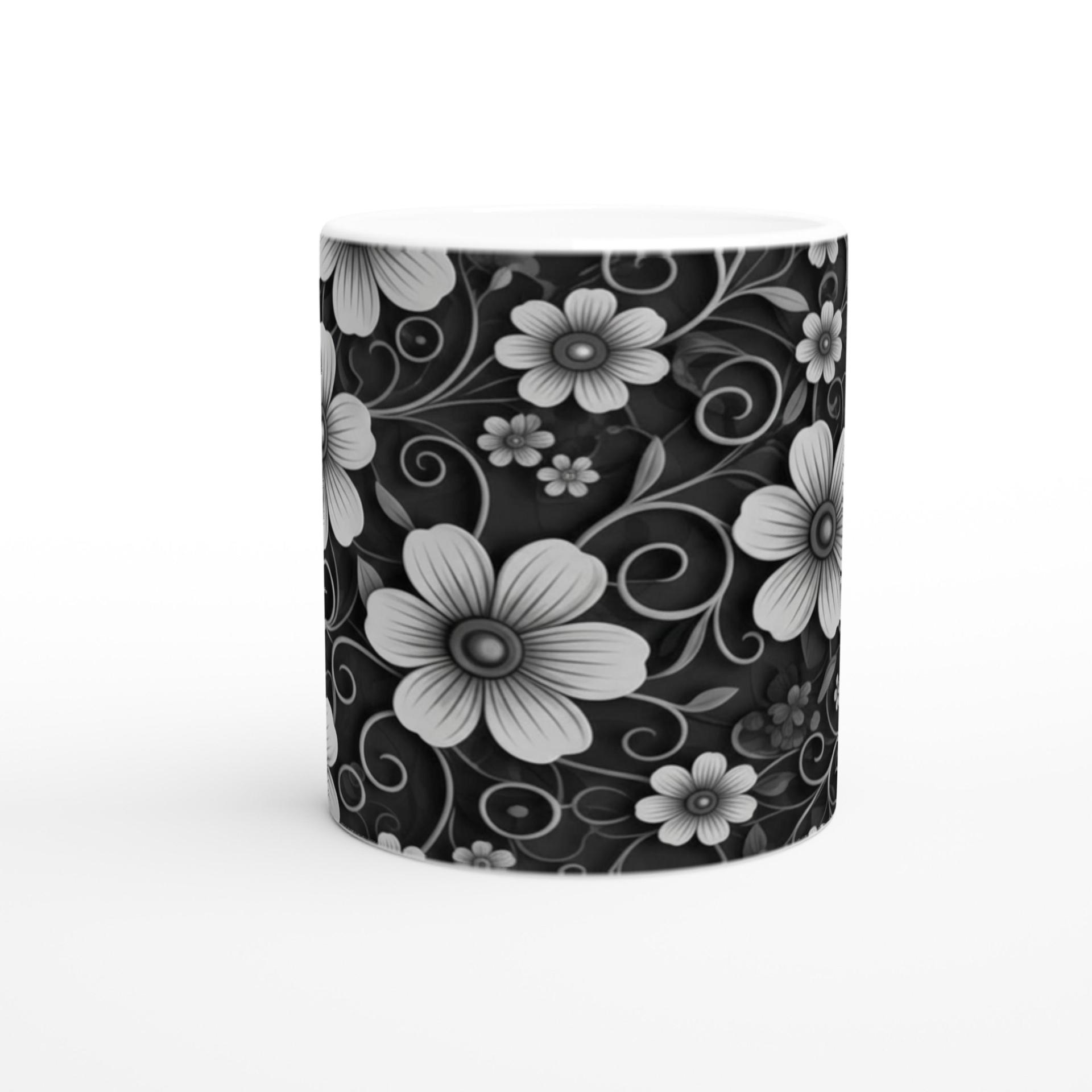 Floral Cups -  Large and Small Ceramic Mug
