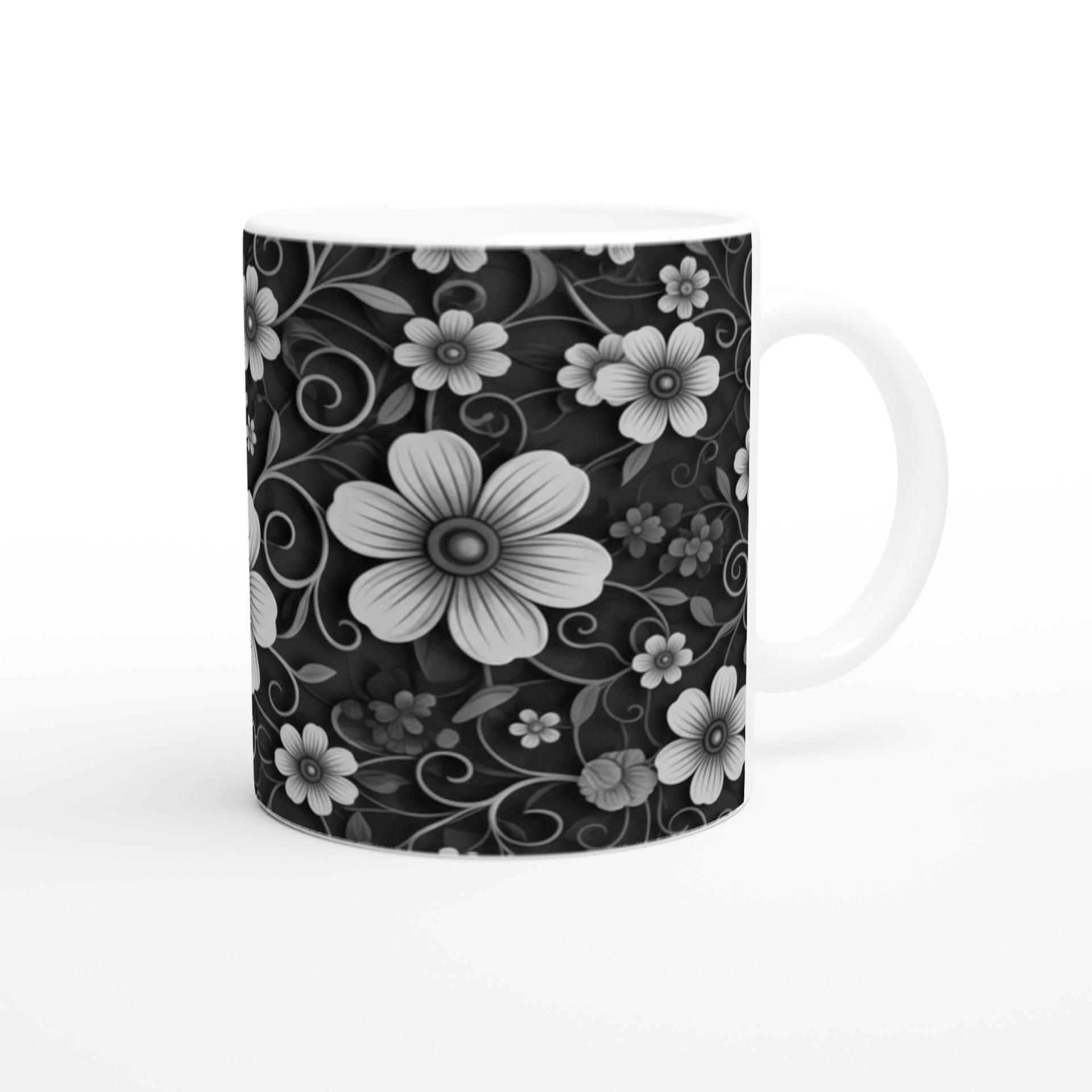 Floral Cups -  Large and Small Ceramic Mug