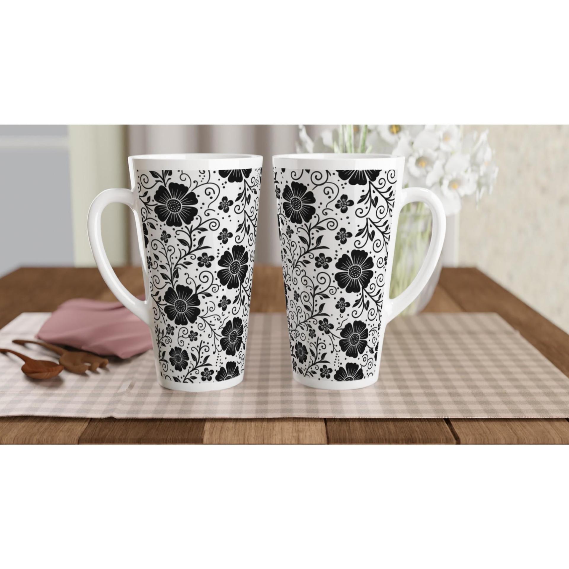Latte 17oz Ceramic Mug - Coffee or Tea Cup, Extra Tall