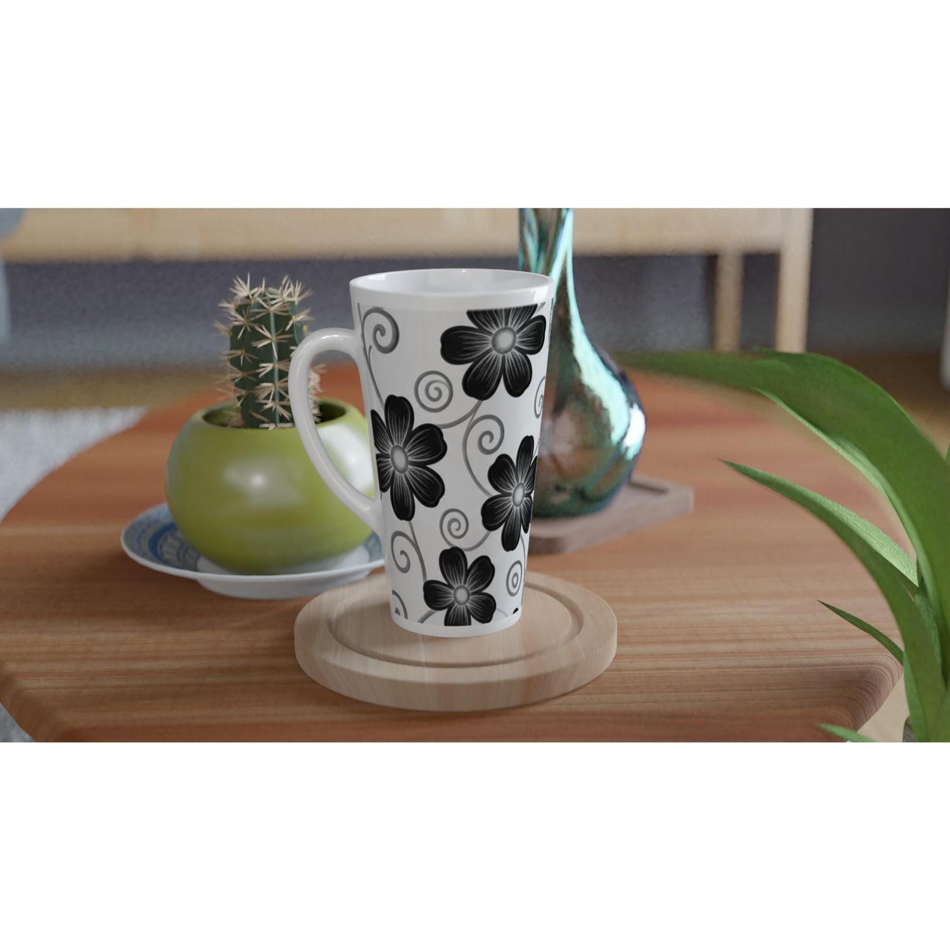 Latte 17oz Ceramic Mug - Coffee or Tea Cup, Extra Tall