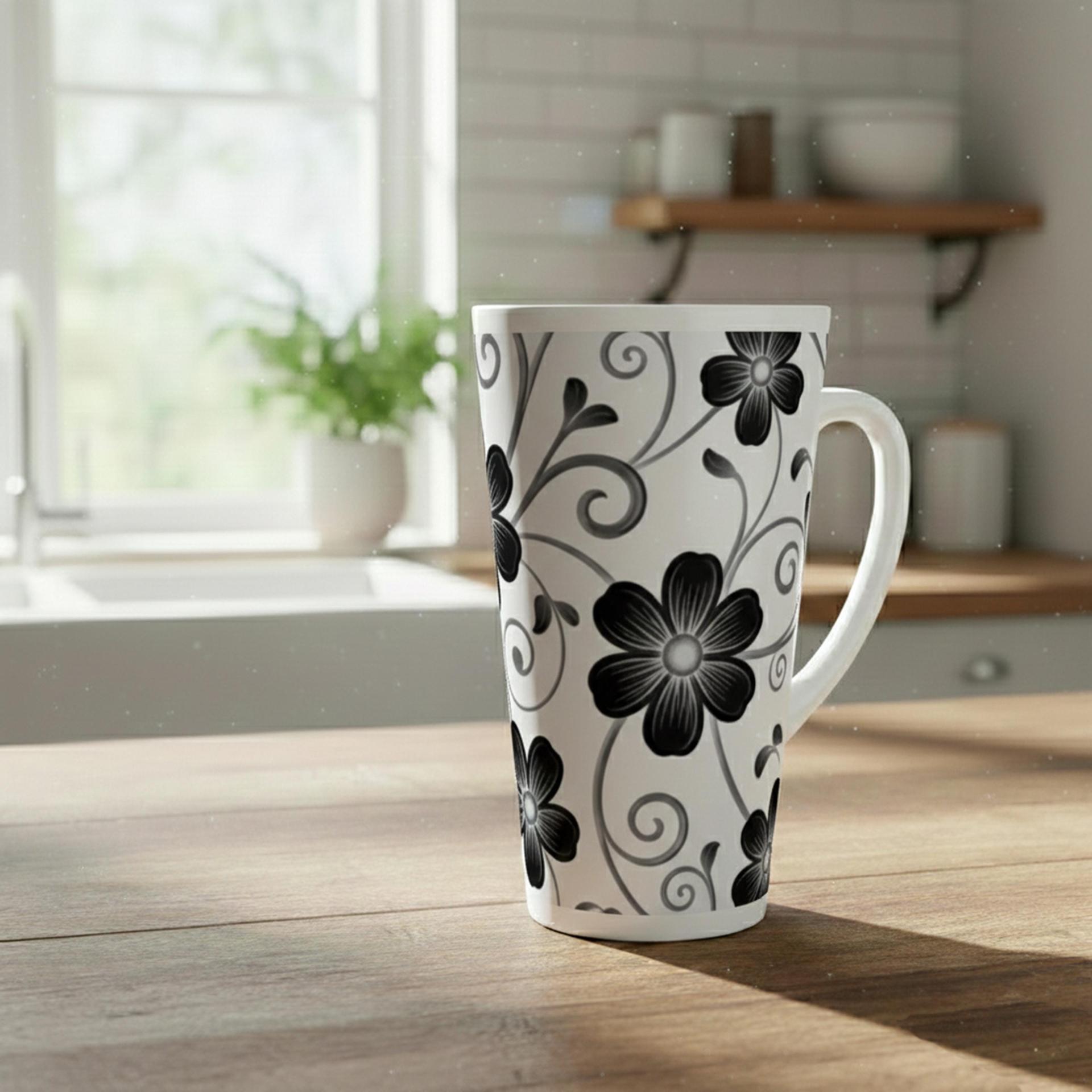 Latte 17oz Ceramic Mug - Coffee or Tea Cup, Extra Tall