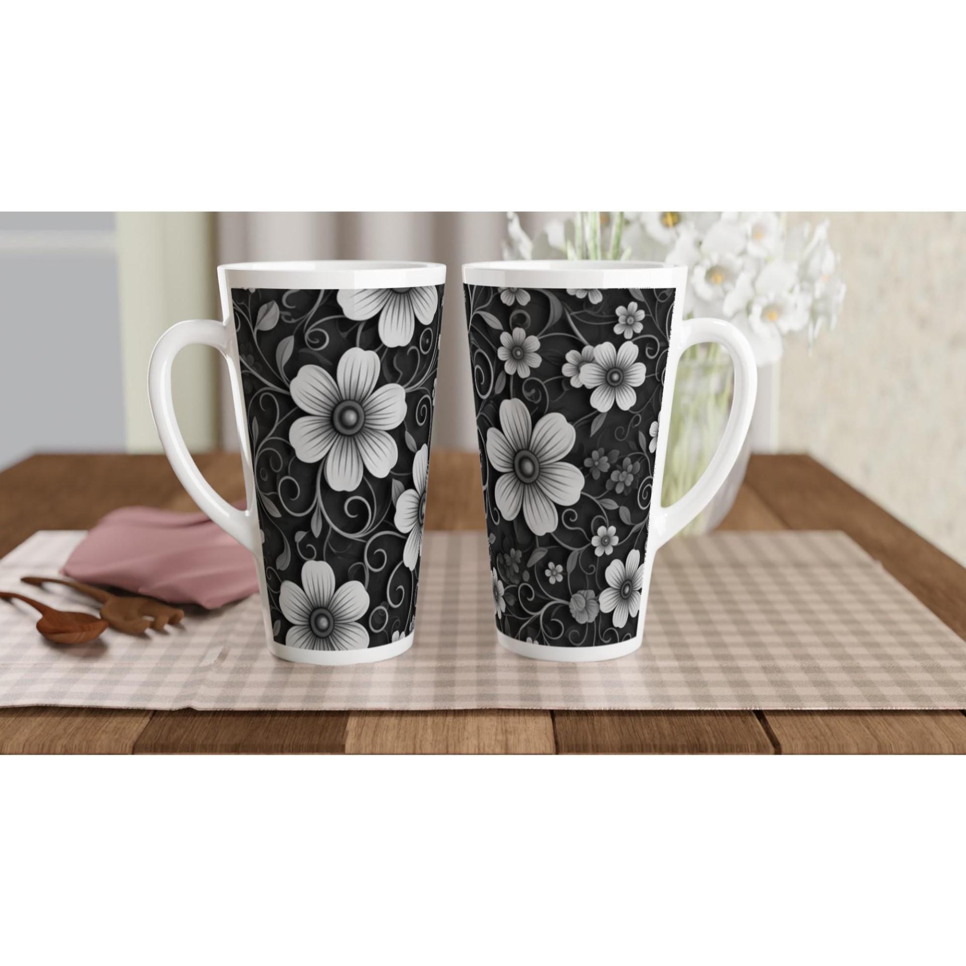 Latte 17oz Ceramic Mug - Coffee or Tea Cup, Extra Tall