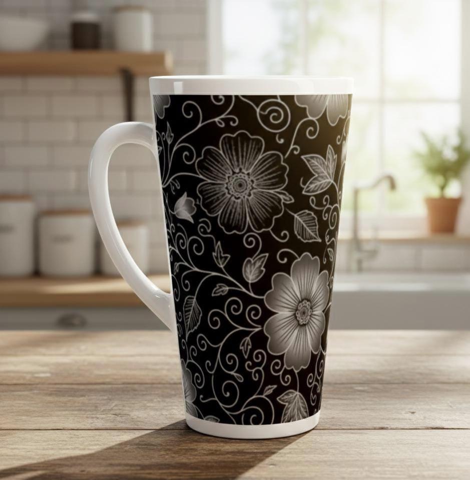 Latte 17oz Ceramic Mug - Coffee or Tea Cup, Extra Tall