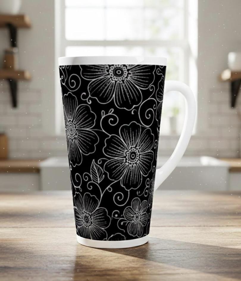 Latte 17oz Ceramic Mug - Coffee or Tea Cup, Extra Tall