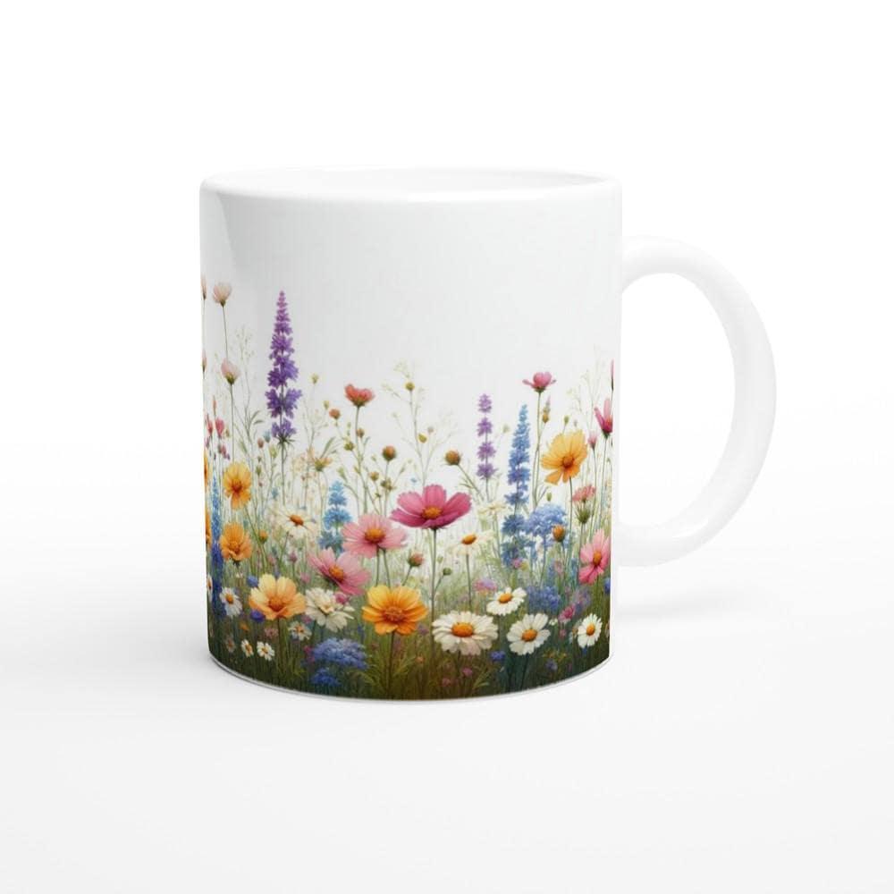 Floral Cups -  Large and Small Ceramic Mugs