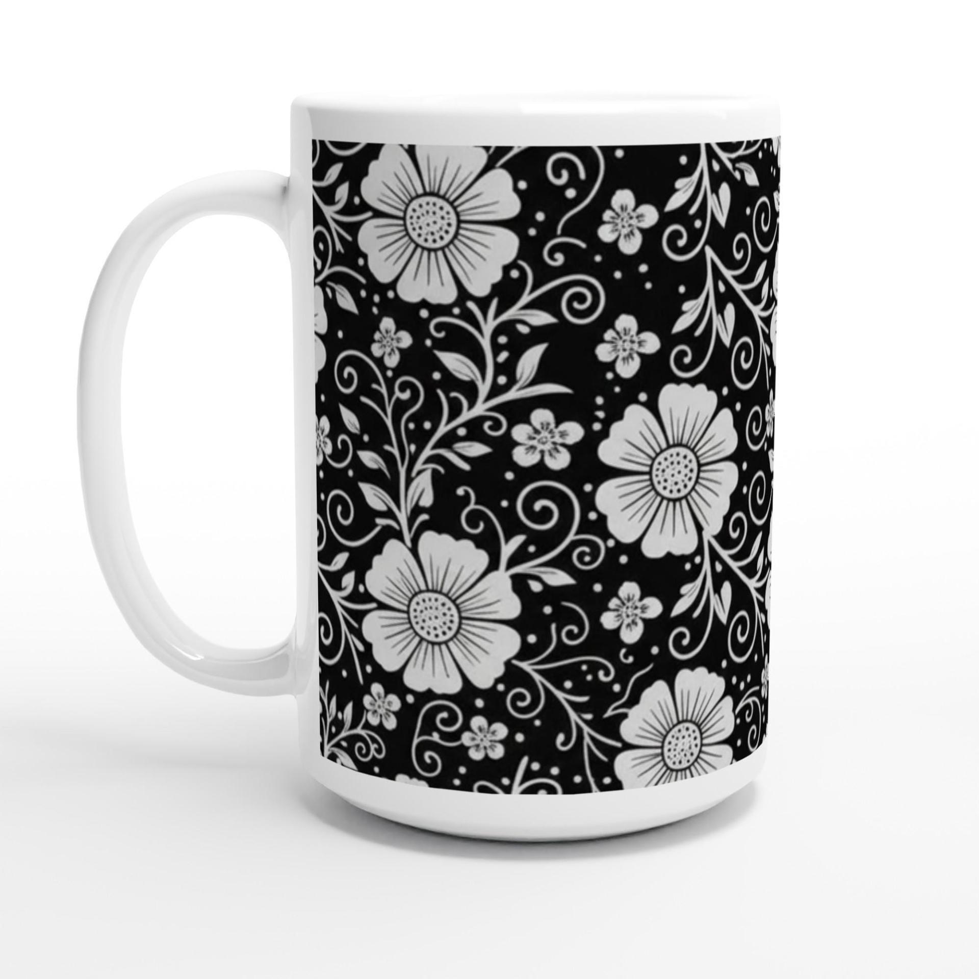 Floral Cups -  Large and Small Ceramic Mugs