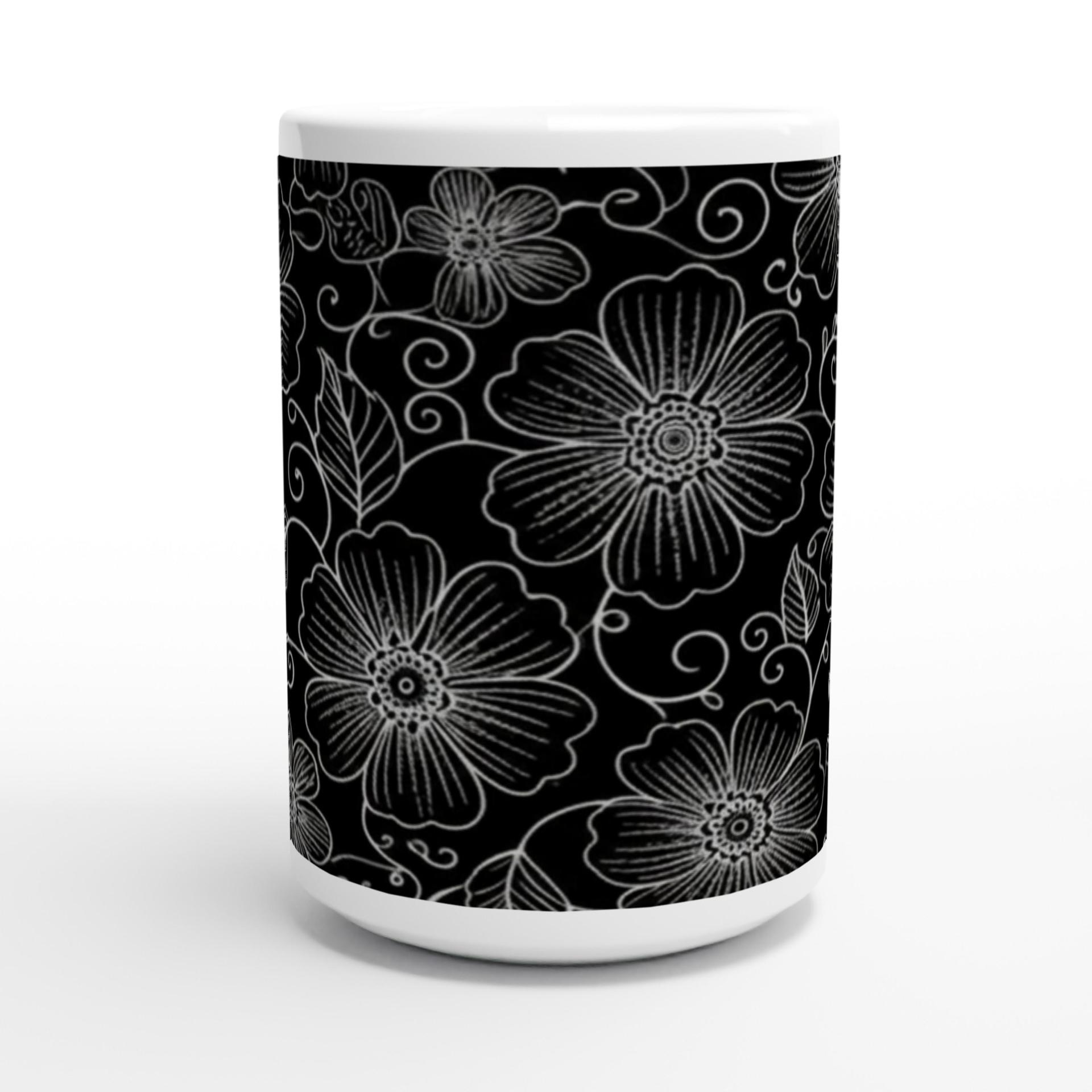 Floral Cups -  Large and Small Ceramic Mug
