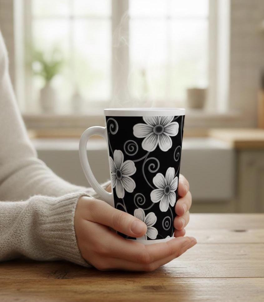 Latte 17oz Ceramic Mug - Coffee or Tea Cup, Extra Tall