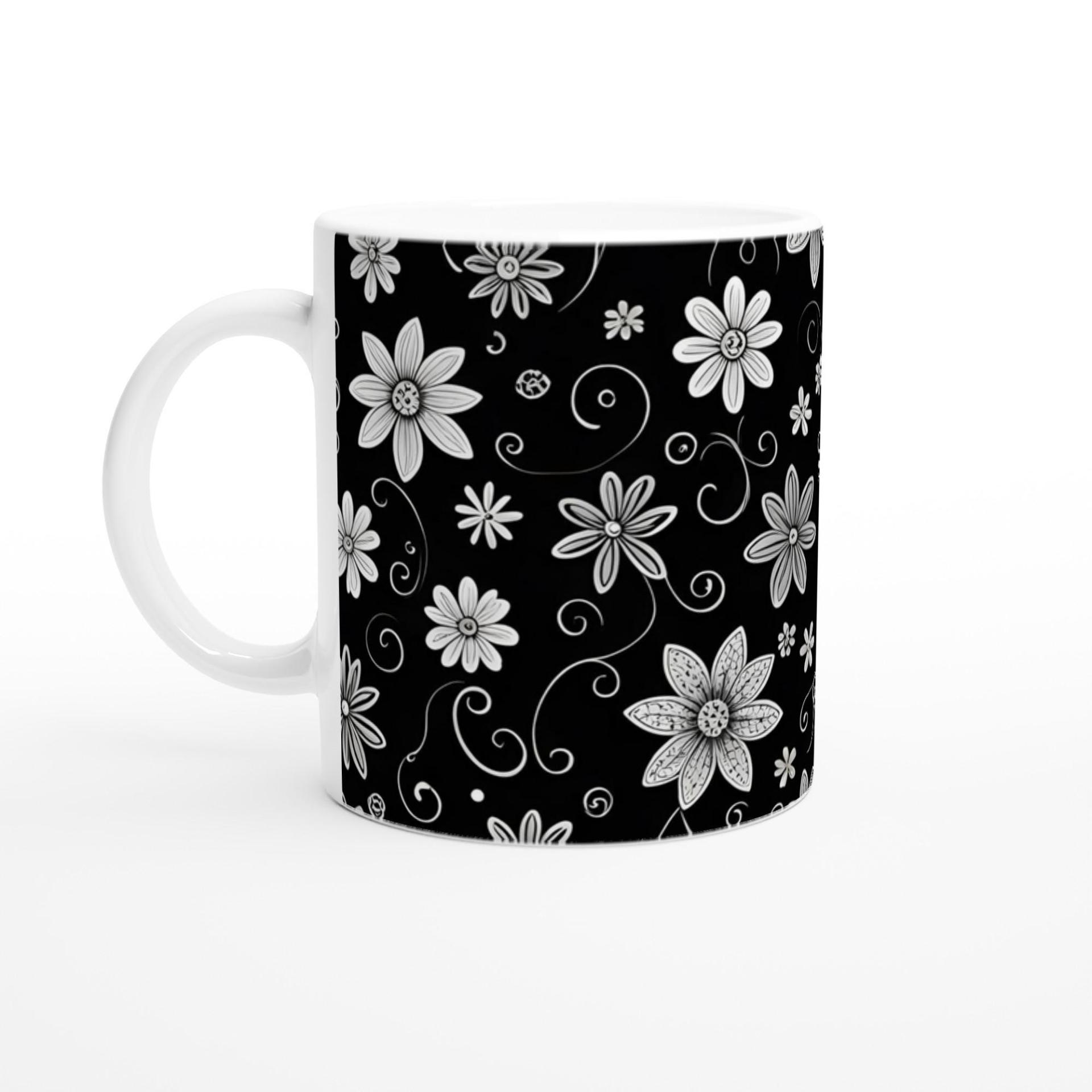 Floral Cups -  Large and Small Ceramic Mugs