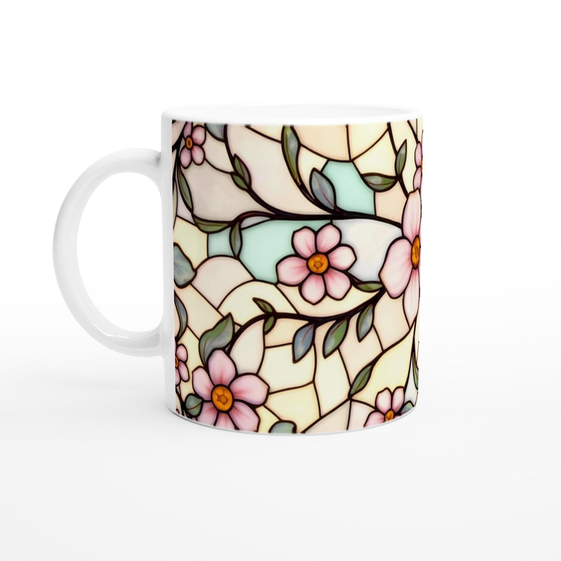Floral Cups -  Large and Small Ceramic Mug