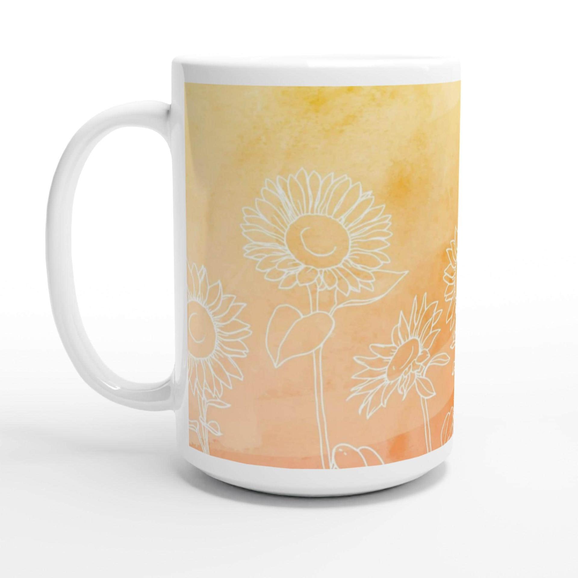 Floral Cups -  Large and Small Ceramic Mugs