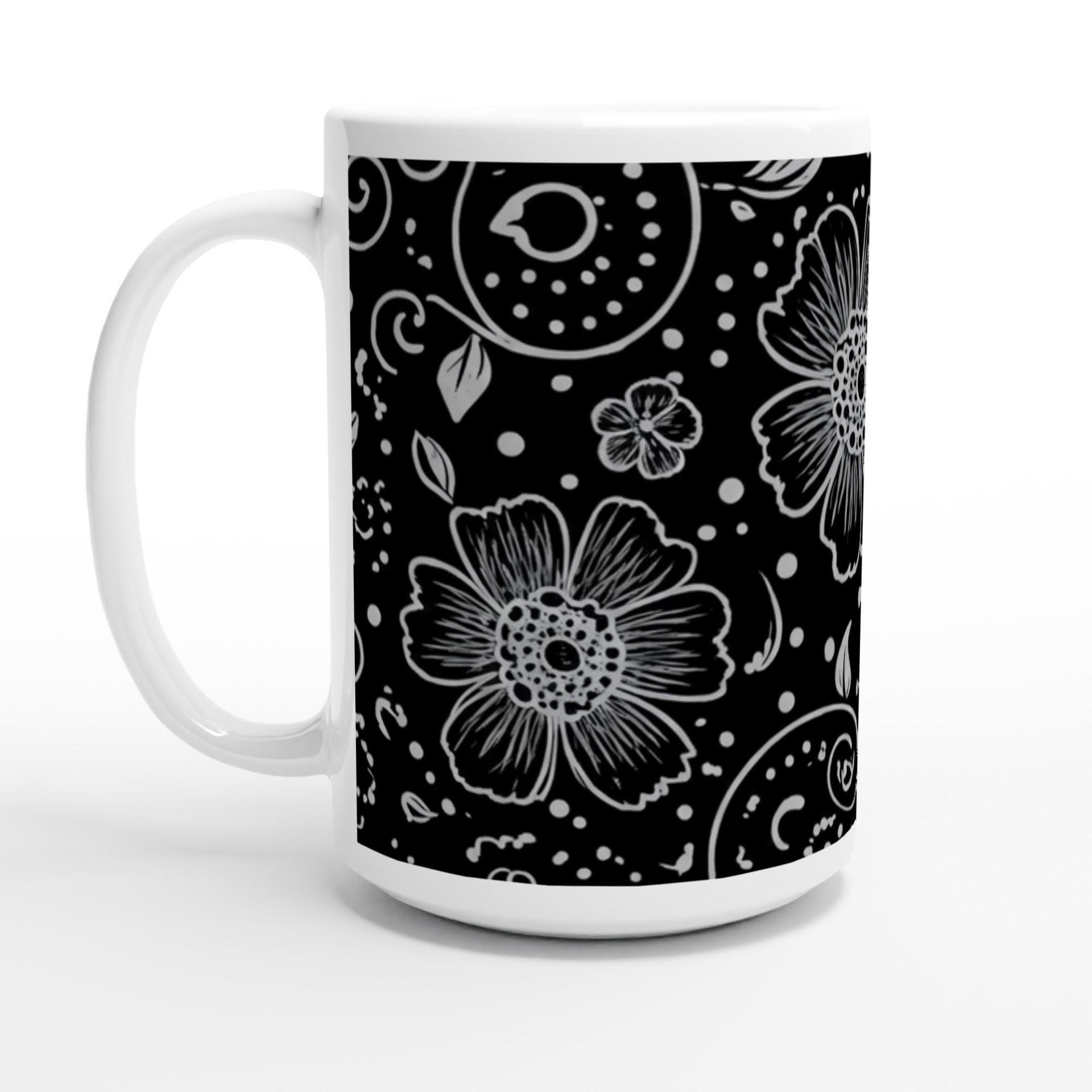 Floral Cups -  Large and Small Ceramic Mugs