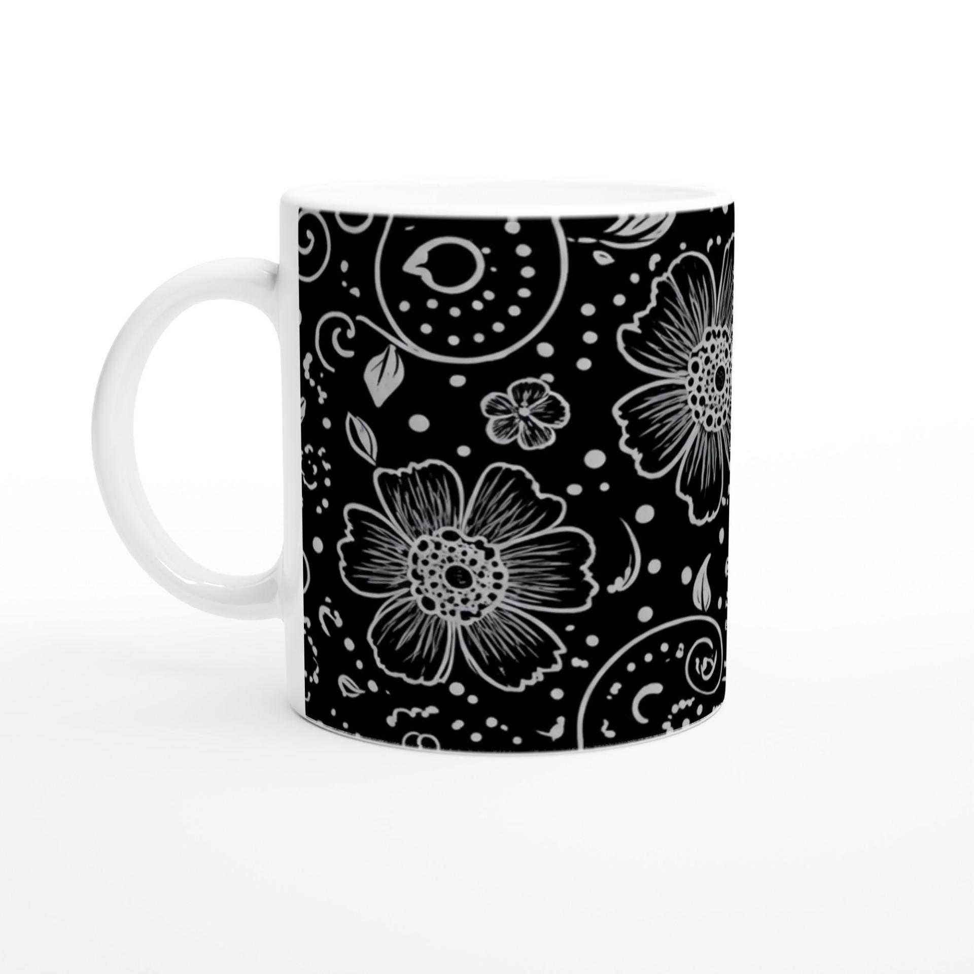Floral Cups -  Large and Small Ceramic Mugs