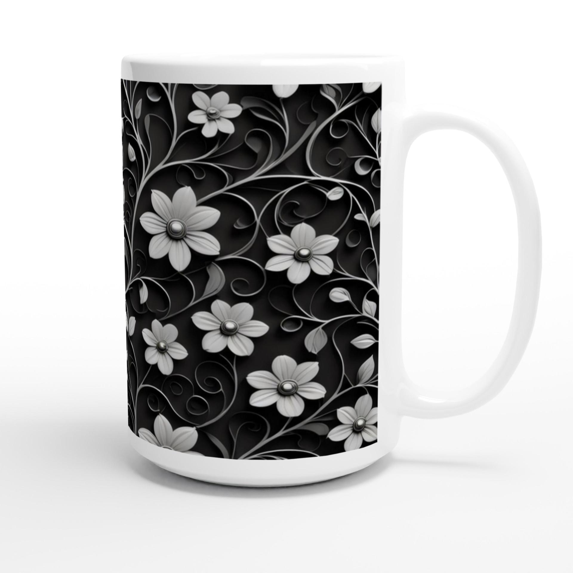Floral Cups -  Large and Small Ceramic Mug