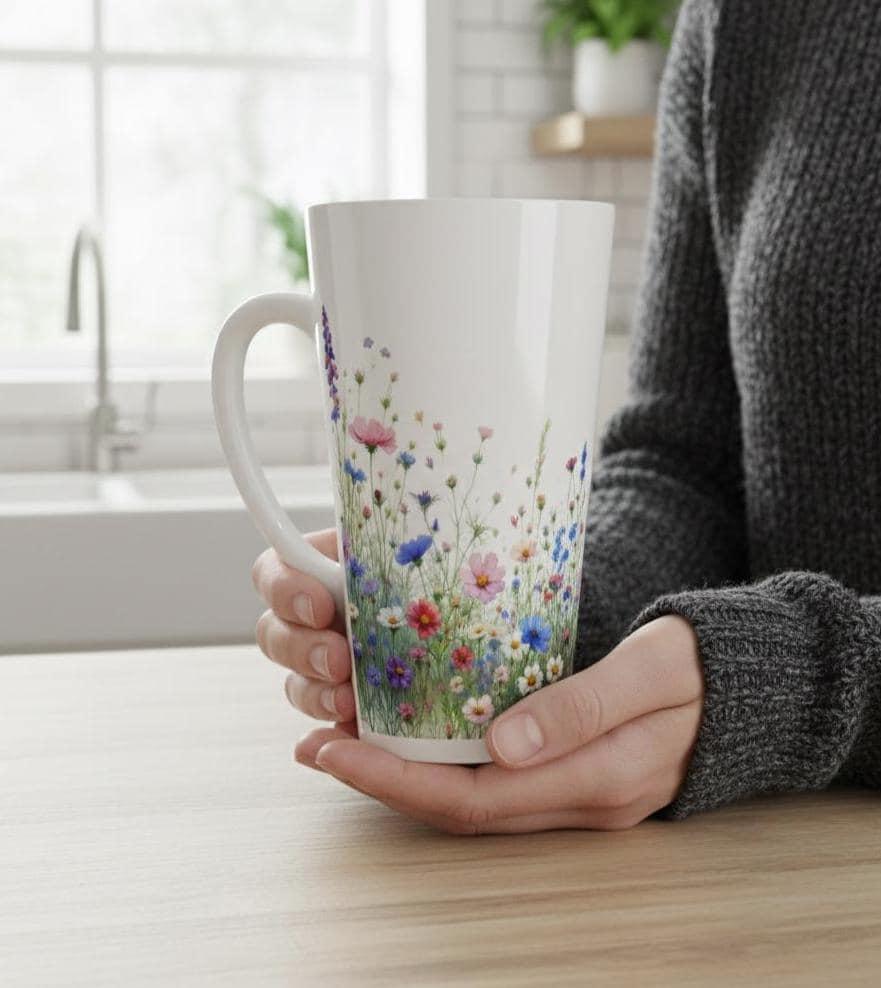 Latte 17oz Ceramic Mug - Coffee or Tea Cup, Extra Tall