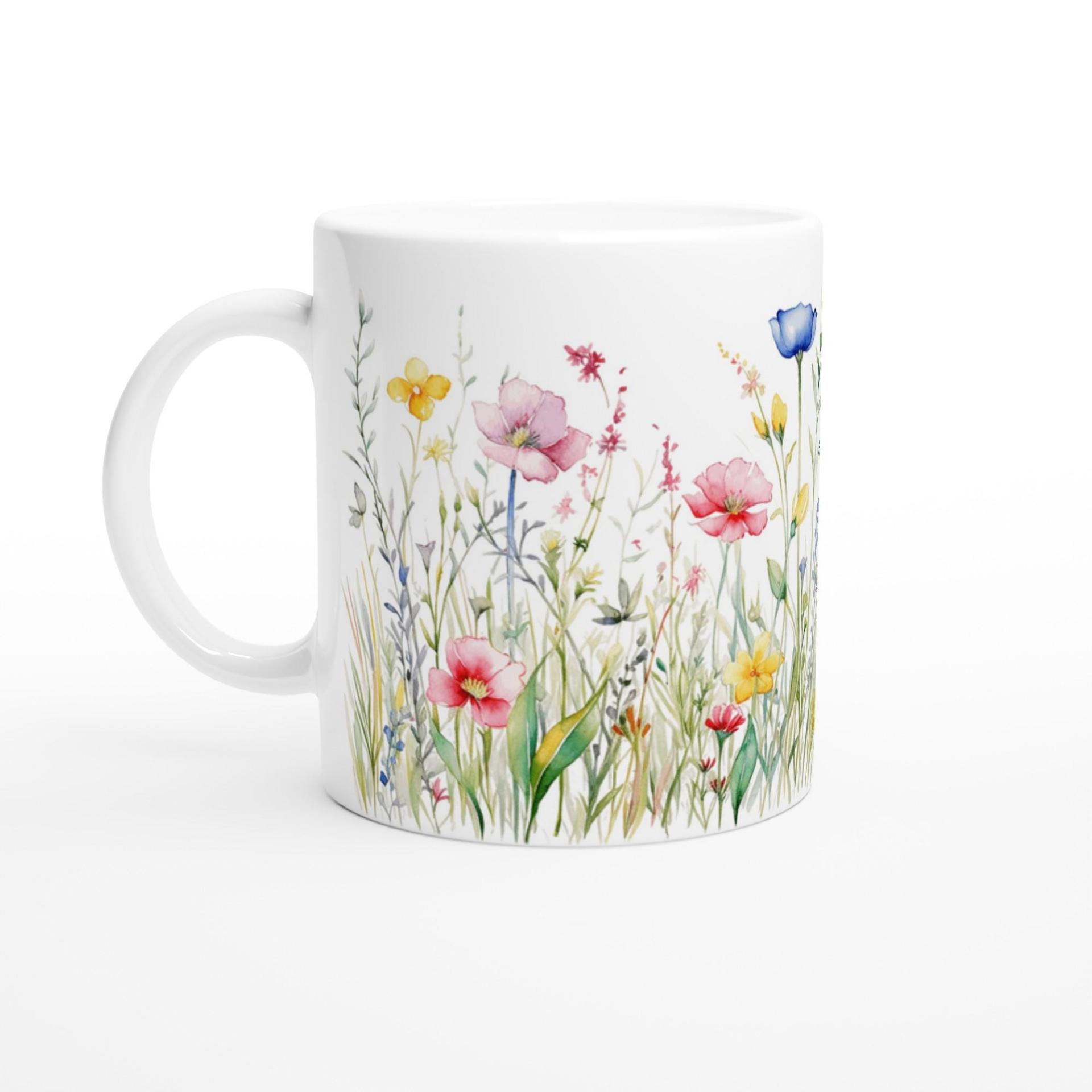 Floral Cups -  Large and Small Ceramic Mugs
