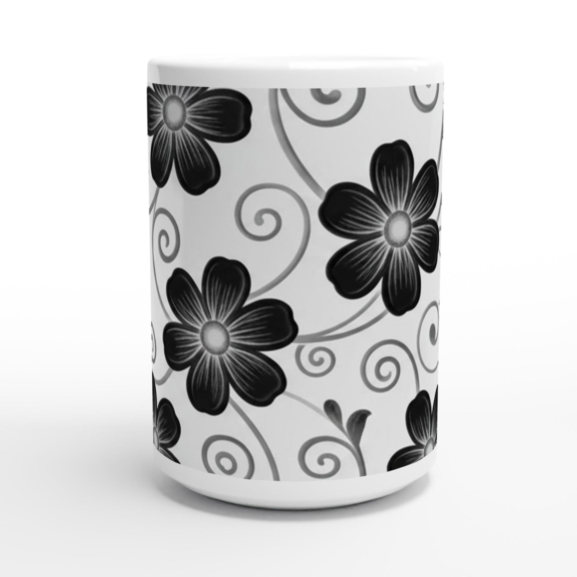 Floral Cups -  Large and Small Ceramic Mug
