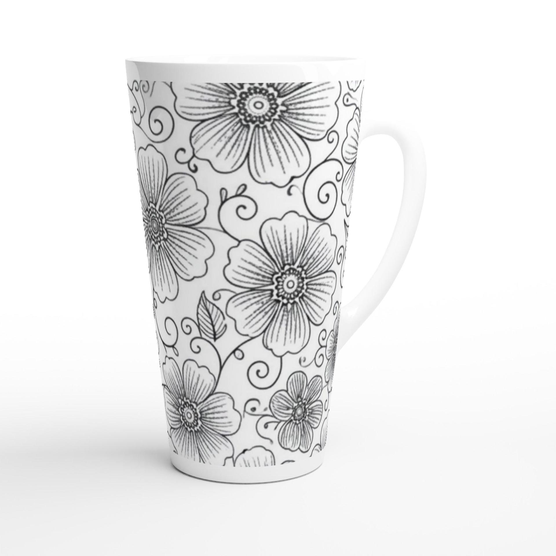 Latte 17oz Ceramic Mug - Coffee or Tea Cup, Extra Tall
