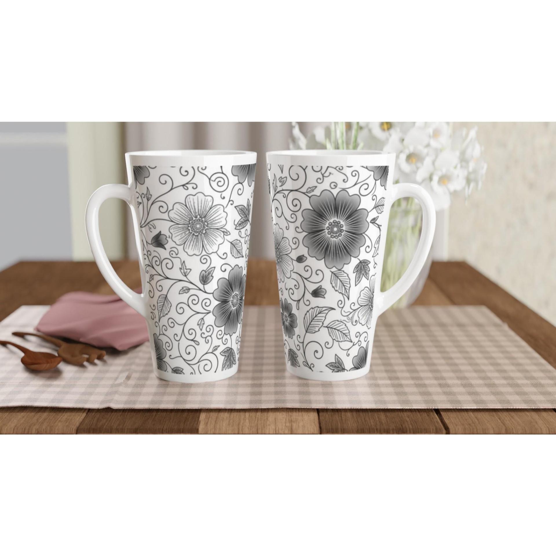 Latte 17oz Ceramic Mug - Coffee or Tea Cup, Extra Tall