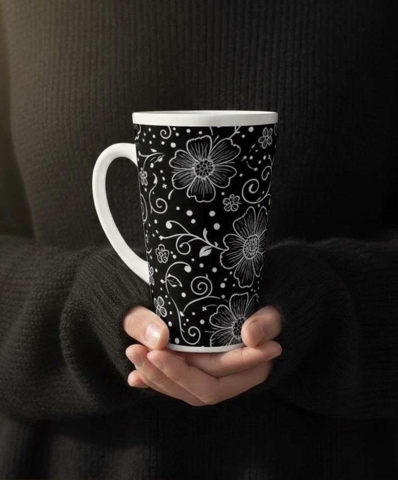 Latte 17oz Ceramic Mug - Coffee or Tea Cup, Extra Tall