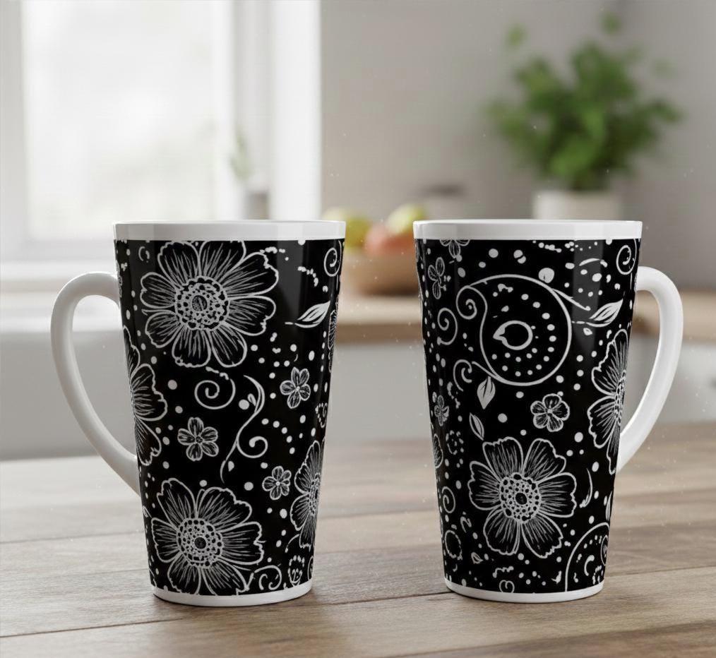 Latte 17oz Ceramic Mug - Coffee or Tea Cup, Extra Tall