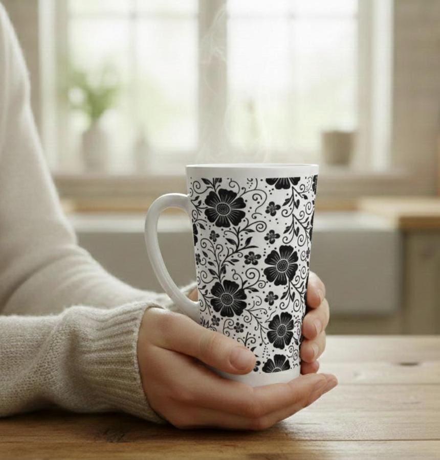 Latte 17oz Ceramic Mug - Coffee or Tea Cup, Extra Tall