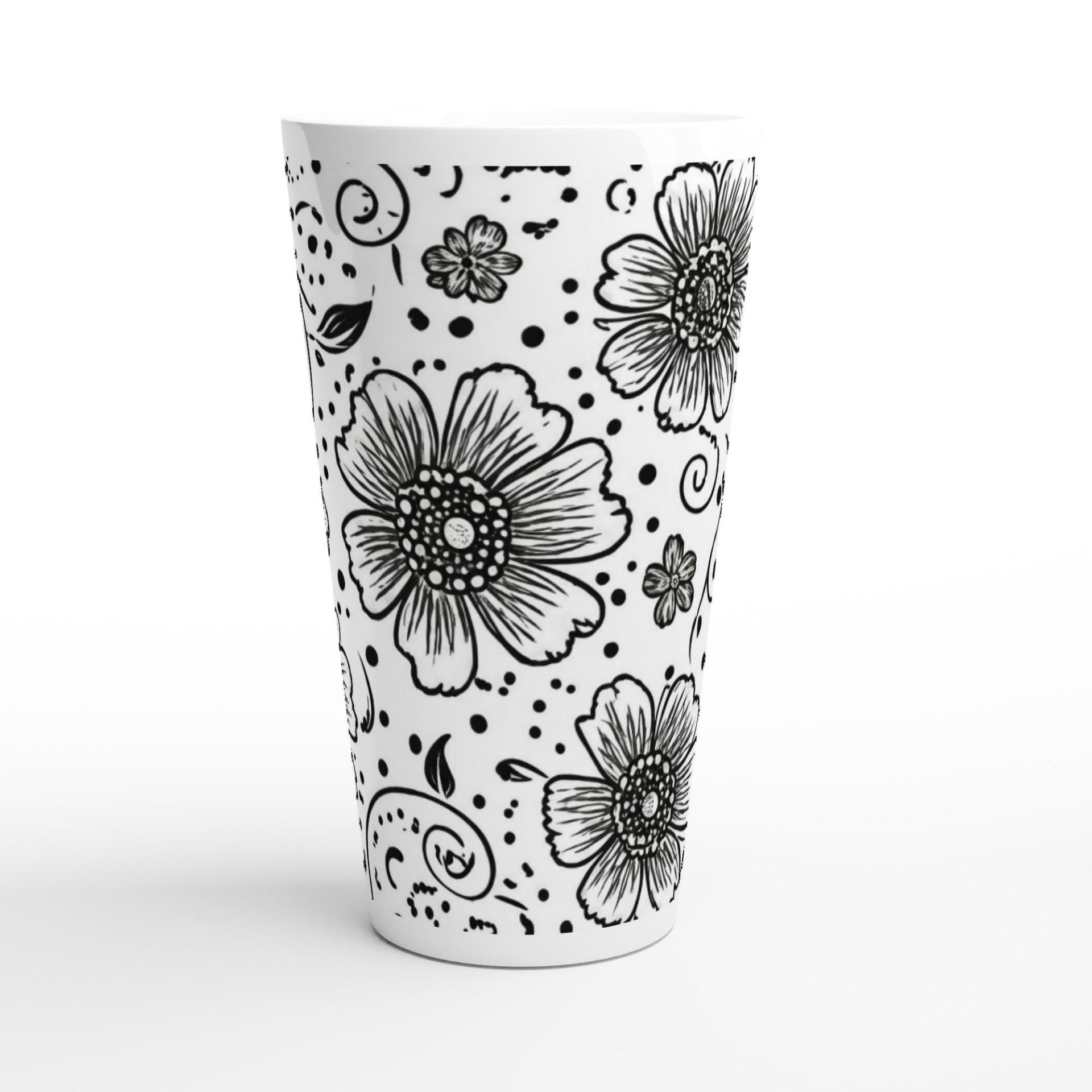 Latte 17oz Ceramic Mug - Coffee or Tea Cup, Extra Tall