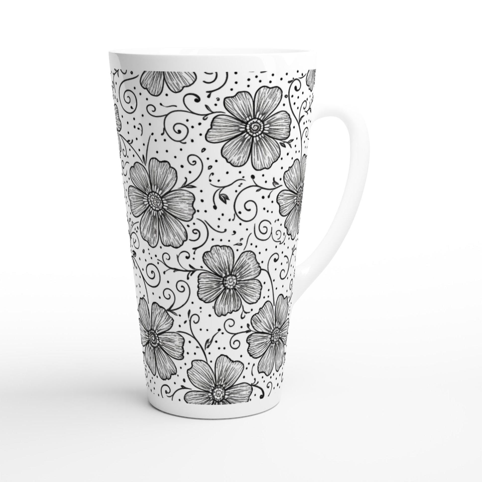 Latte 17oz Ceramic Mug - Coffee or Tea Cup, Extra Tall