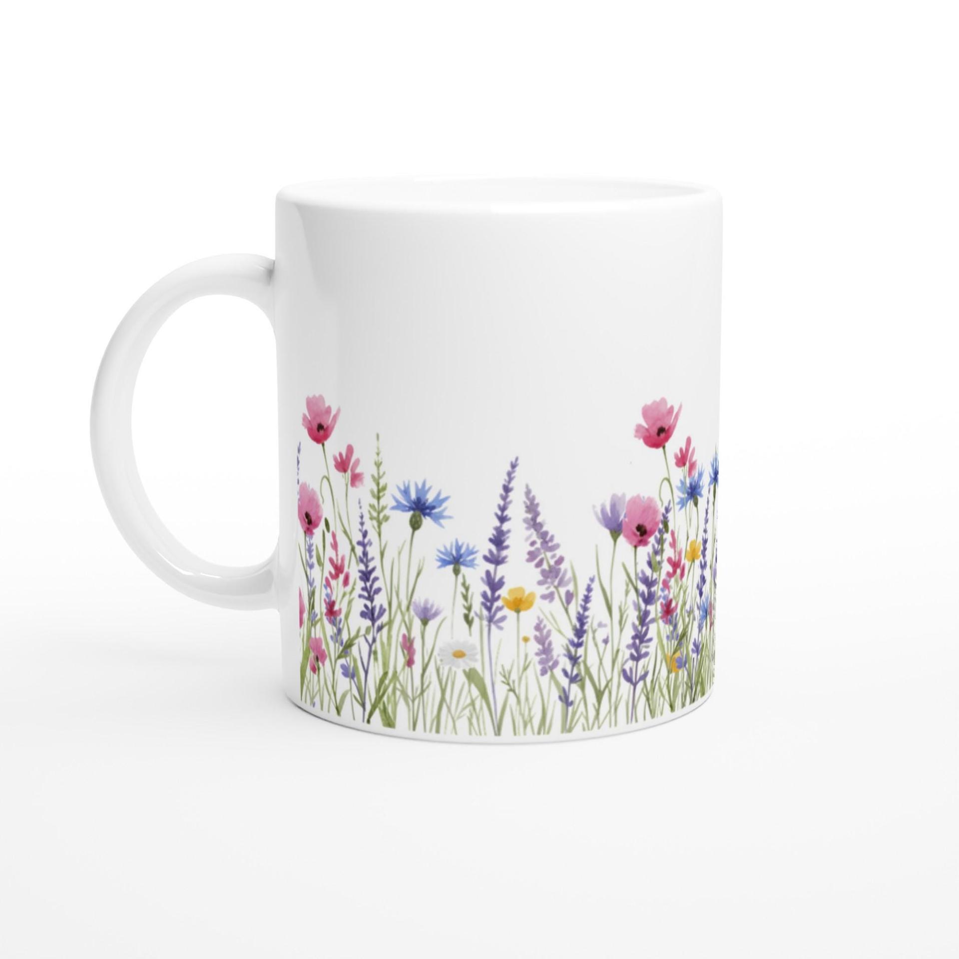 Floral Cups -  Large and Small Ceramic Mugs